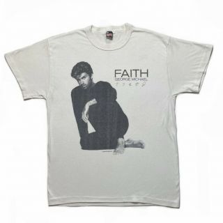 1980s Vintage George Michael T - Shirt Xl Made In England - Faith Tour Shirt 88 Vtg