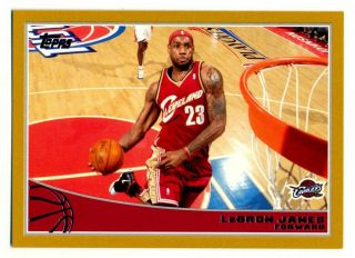 2009 - 10 Topps 42 Lebron James Cavaliers Gold Parallel 0401/2009 Last Topps