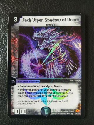 Duel Masters Rampage Of The Warriors 29/55 Jack Viper,  Shadow Of Doom Vr
