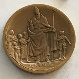 Saints Of Christendom St.  Nicholas Coin Medal God Catholic Religion C