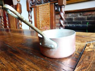 Lovely Small Antique French Copper Chefs Saucepan