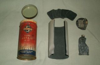 Antique Skelly Tube Repair Kit Tin