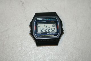 Vintage Casio W - 10 (blue) Digital Lcd Watch,  Alarm,  Chrono Japan Module 415
