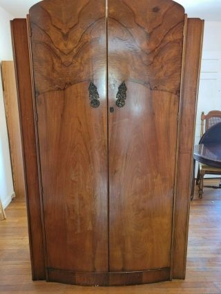 Armoire Closet Wardrobe Wood,  Light Weight,  Spacious Room,  Antique Look