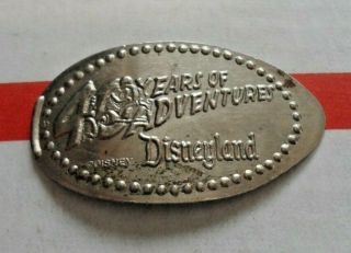 40 Years Of Adventures Elongated Nickel Not Penny Disneyland Usa Cent Coin