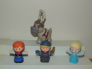 Fisher Price Little People Disney Frozen Figures Set Of 4 Anna Elsa
