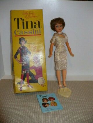 Iob Vintage Tina Cassini Brunette Doll Outfit With Booklet