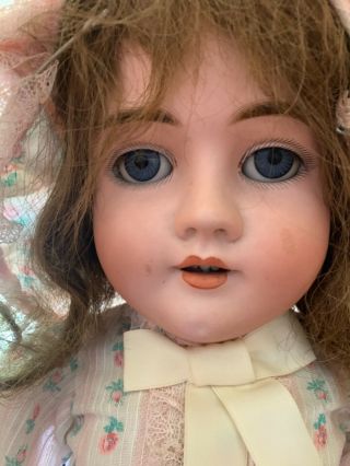 27”antique Bisque Head Doll: Walkure - Germany