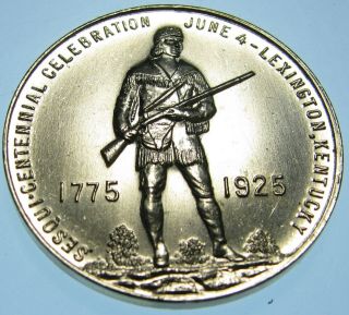 1925 Lexington Ky Sesquicentennial Daniel Boone So - Called Half Dollar Bu