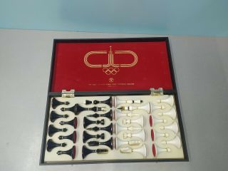 Olympic Soviet Chess Set Russian Vintage Ussr Plastic Antique 1979