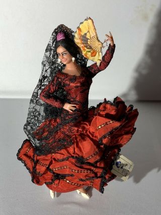 Vintage Marin Doll Chiclana Spanish Flamenco Dancer Doll Fast