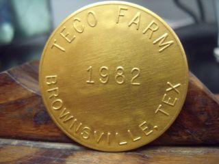 1982 Teco Farm - Brownsville,  Tex Good For 5 Yards Of Sand Token