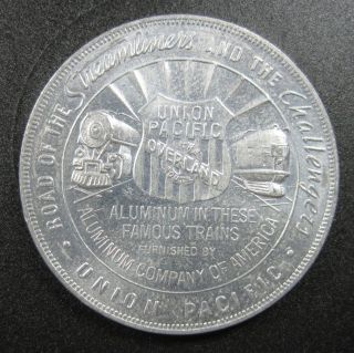Golden Gate Exposition 1939 San Francisco Union Pacific Trains 33mm Token Medal