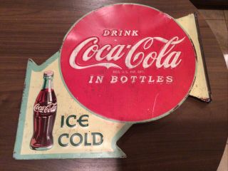 Vintage Drink Coca Cola In Bottles Metal Sign R