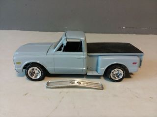 Amt 1972? Gmc Stepside Pickup Truck Model Built And Painted 1/25