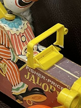 Vintage 1960’s Jalopy String Pull Toy Suzi Seal And Sanitoy Wobble Clown NR 2
