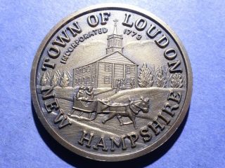 1973 Loudon Hampshire 200th Anniversary Bronze Town Medal