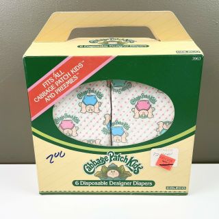 Cabbage Patch Disposable Designer Diapers With Box