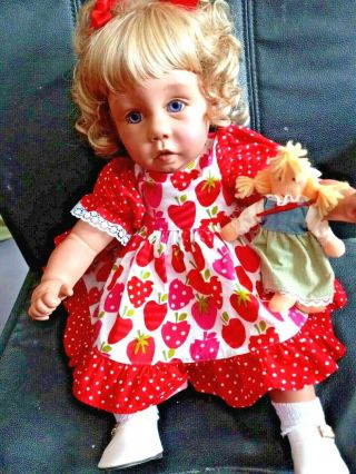 Vintage Big Baby Doll Pat Secrist 1994 Large Toddler Girl Looks Real