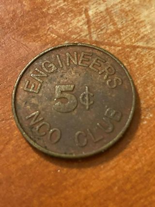 Camp Sawyers Vietnam Military Trade Token Engineers Nco Club Vn5020a Mp