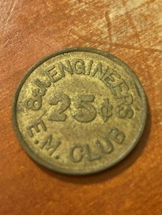 Camp Radcliffe Vietnam Military Trade Token Beavers Lodge 8th Eng Vn4460c Mp