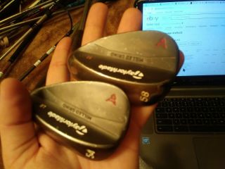 Right Taylormade Milled Grind Antique Bronze Wedge Set.  54,  58.  N.  S Pro 950 Gh.  Reg