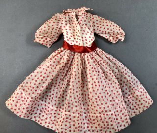 1956 Madame Alexander 20 " Cissy Doll Red - White Polka Dot Dress Tagged 2019 Xcma1