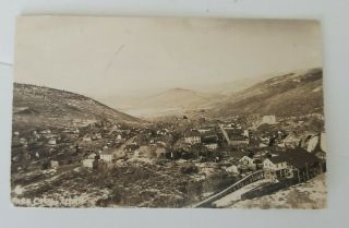 Antique Rppc Postcard Of Aerial View Park City Utah