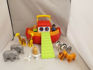 Playmobil 123 Noahs Ark Set With Animals And Figures