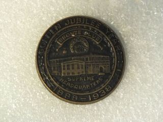 1888 - 1938 - - United Commercial Travelers Of Amer.  - - Golden Jubilee Medal