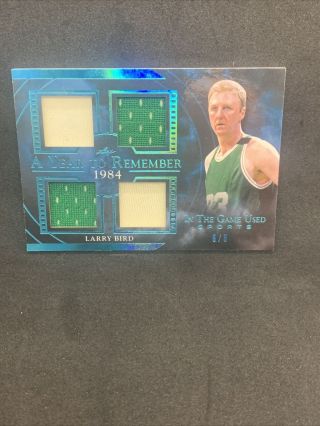 Larry Bird 20 Leaf In The Game A Year To Remember Patch 6/6 1984 Game Worn Patch
