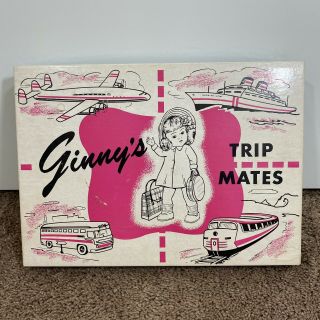 VINTAGE VOGUE GINNY DOLL 1954 TRIP MATES SET 830 BOX Hangers 2