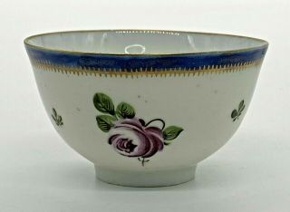 Antique 18thc Chelsea Porcelain Tea Bowl Red Anchor Period England