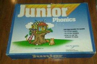 Junior Phonics A Better Way Of Learning Game 1996 Parts Complete Box Vhs Wheel