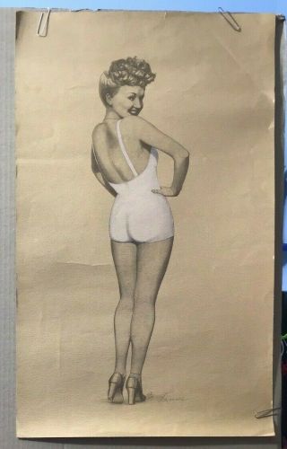 Betty Grable By Lanse Glen Banse Vintage Print 16 " X 20 " Signed - 29/300 - 1970s