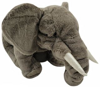 Folkmanis Hand Puppet African Elephant Stuffed Animal Gray 11 " Long Plush Toy