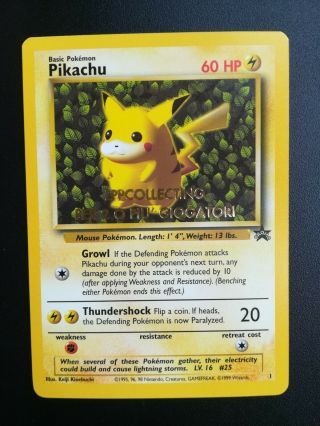 Pokemon Eng Nm/mint Ivy Pikachu Wotc Black Star Promo No.  1 Golden Stamp 1