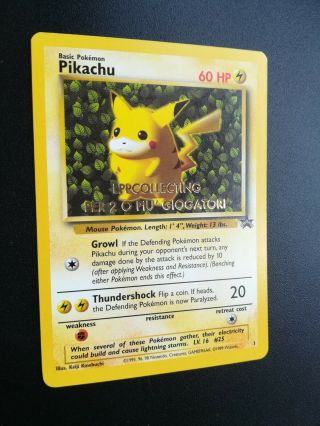 Pokemon ENG NM/MINT Ivy Pikachu WOTC Black Star Promo No.  1 Golden Stamp 1 2
