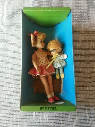 Vintage Buffy & Mrs.  Beasley Tutti Doll Mattel 1967 Family Affair 3577