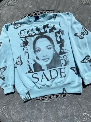 Sade Rap Vintage 90s Lover Custom Print Homemade Art Butterfly Project Sweat