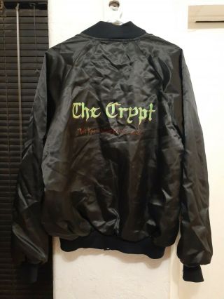 The Crypt Tales From The Crypt We Know What Scares You Vintage Satin Jacket Sz L