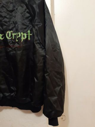 THE Crypt Tales From The Crypt we know what scares you vintage satin jacket sz L 3