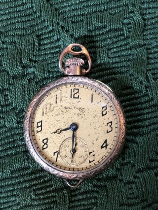 Antique Ladies Waltham Pocket Watch Gold Filled