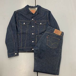Vintage 90s Levis Denim Trucker Jacket Pants 2 Pc 501 70507 Mens Size Xl 38x32