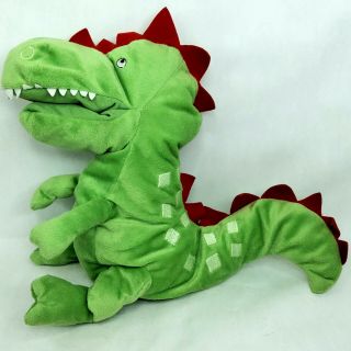 Ikea Dragon Dinosaur Plush Soft Toy Hand Puppet Green Lotb