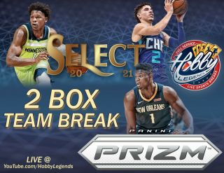 Golden State Warriors 2020 - 21 Prizm,  Select Hobby 2 Box Team Break 1