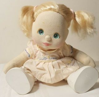 My Child Vintage Doll Girl Platinum Blonde Hair Greenish Blue Eyes Mattel 1985