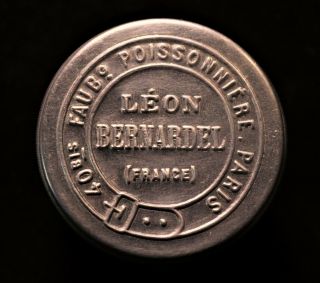 Rare Antique Violin Rosin Tin " Leon Bernardel " France