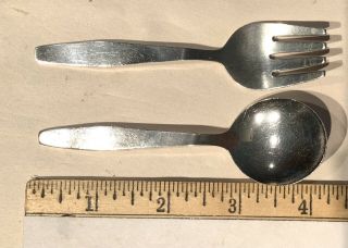 Towle Sterling Silver Baby Spoon And Fork Set No Monogram