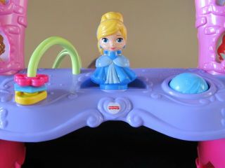 Fisher Price Disney Princess Musical Mirror Floor Vanity Cinderella Lights Sound 2